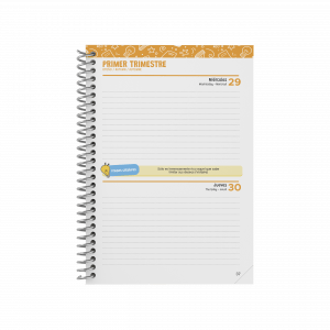 Agenda Escolar 2025/2026 Dos días Vista 10 Meses A5