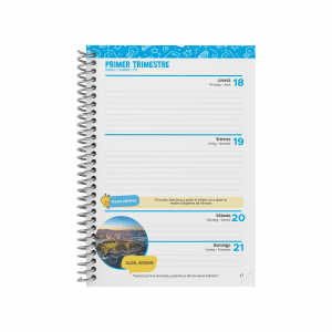 Agenda Escolar 2025/2026 Semana Vista 10 Meses A5