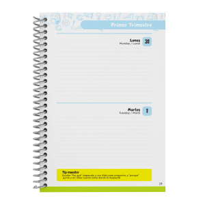 Agenda Escolar 2025/2026 Dos días Vista 10 Meses A5 - Didáctica