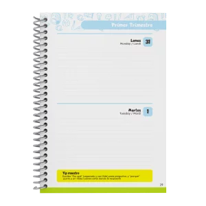 INTERIOR-DOS-DIAS Agenda Escolar 2025/2026 Dos días Vista 10 Meses A5