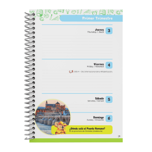 Agenda Escolar 2025/2026 Semana Vista 10 Meses A5